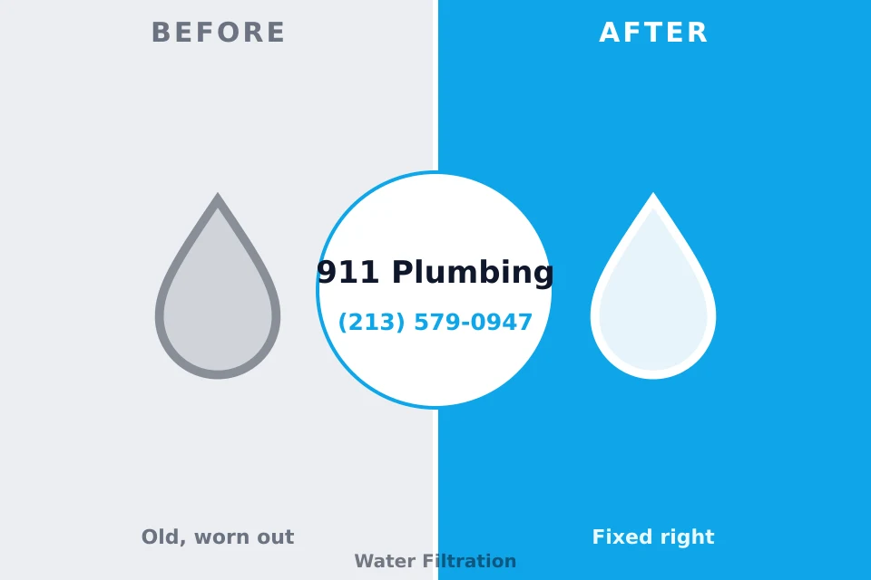 Before and after: plumbing repair Tega Cay, SC